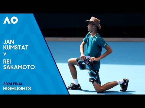Jan Kumstat v Rei Sakamoto | Australian Open 2024 Junior Boys Final