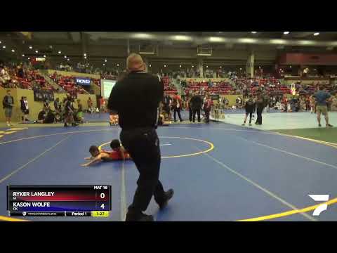 63 Lbs Semifinal - Ryker Langley, IA Vs Kason Wolfe, OK 37f7