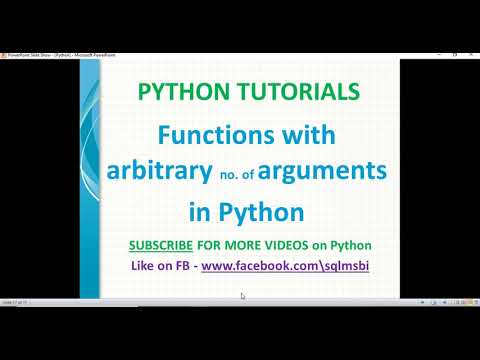 Python Tutorials | Functions in Python | python function with an arbitrary number of arguments