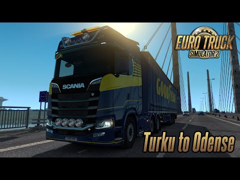 Euro Truck Simulator 2 1.35 - Goodyear Roll Out - Scania S - Turku (FI) to Odense (DK)