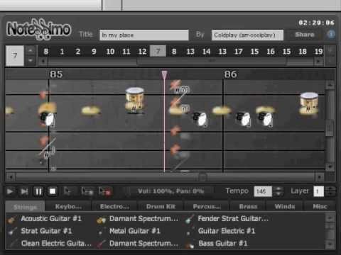 Coldplay-In my place Notessimo