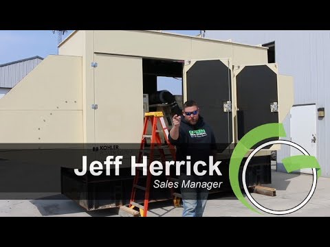 Green Industrial - YEAR 2005 350KW KOHLER ENCLOSED DIESEL GENERATOR W BASE TANK 480V VOLVO