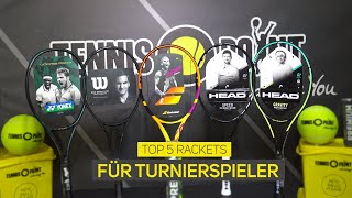 Die Top 5 Tennisschläger für jeden Turnierspieler! | Tennis-Point
