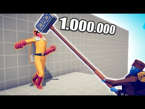1.000.000 DAMAGE HAMMER 1 vs 1 TOURNAMENT - TABS | Totally Accurate Battle Simulator 2023