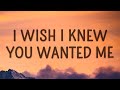 Steve Lacy - I wish I knew you wanted me (Bad Habit) (Lyrics)
