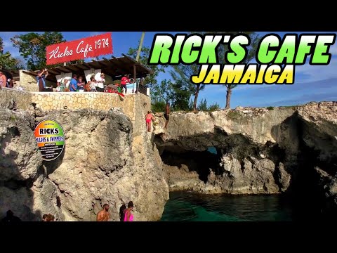 RICK'S CAFE and CLIFF DIVING - Negril, Jamaica (4k)