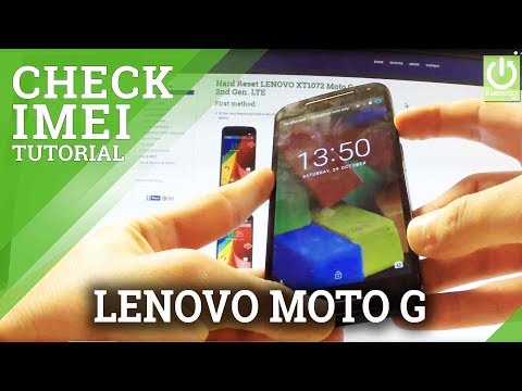 How to check Bardcodes in LENOVO Moto G 2nd Gen  - Read Your IMEI