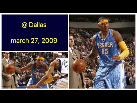 Carmelo Anthony 43 @ Dallas Mavericks Highlights (march 27, 2009)