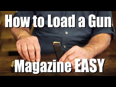 How to load a gun magazine EASY, for beginners!