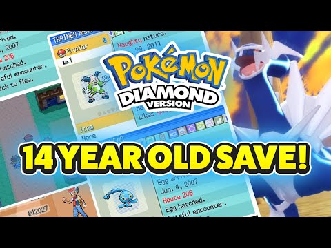 EXPLORING A 14 YEAR OLD POKEMON DIAMOND SAVE FILE!