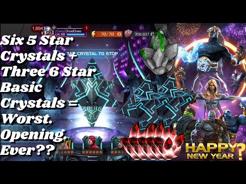 HUGE Start to 2020! Six 5 Star Crystals + Three 6 Star Basic Crystals = Worst. Opening. Ever?? #MCOC