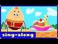 Humpty Dumpty Sat On A Wall Nursery Rhymes With Lyrics By HooplaKidz Sing A Long