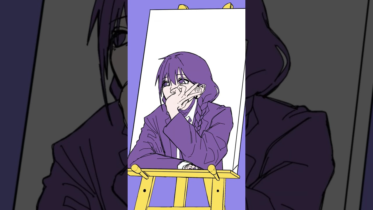 #いよわ 様の#1000年生きてる  #歌ってみた #イラストメイキング