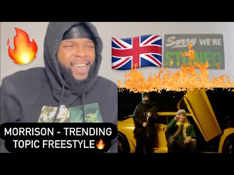 AMERICAN REACTS to Morrison - Trending Topic Freestyle (Official Video)