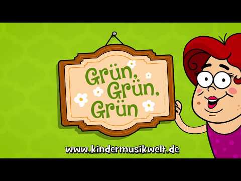 Grün, grün, grün sind alle meine Kleider | Kinderlieder zum Mitsingen | Kindermusikwelt