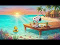 Snoopy Summer Tropical Sunset Pier 🌅 Summer Lofi Beats for Study, Work, Relax & Beach Focus DEFAULT Thumbnail