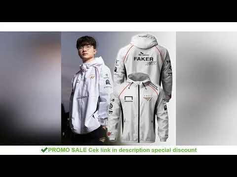 2024 New T1 Esports Team Uniform Jacket League Of Legends World Finals Jersey Jacket LOL Games Faker