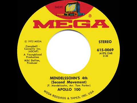 1972 Apollo 100 - Mendelssohn’s 4th (Second Movement) (stereo 45)