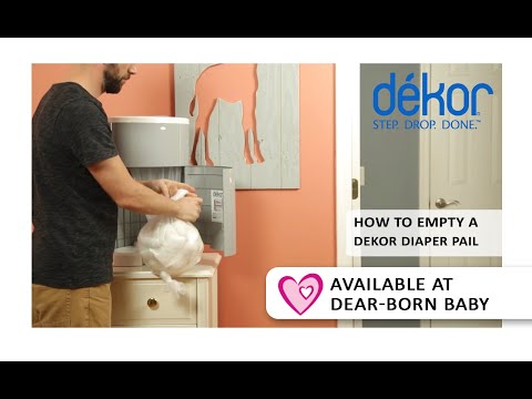 How to empty a Dekor Diaper Pail [HowTo] - Available at Dear-Born Baby