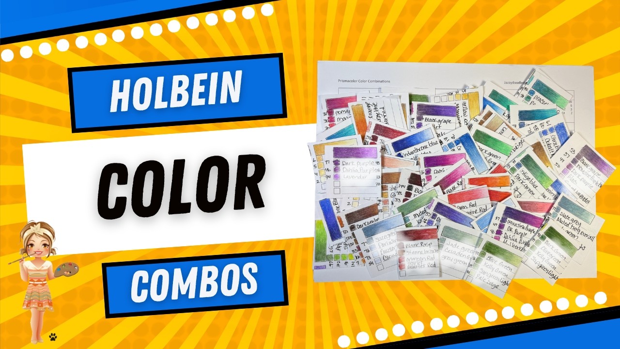 60 Holbein color combinations / Free Combination chart