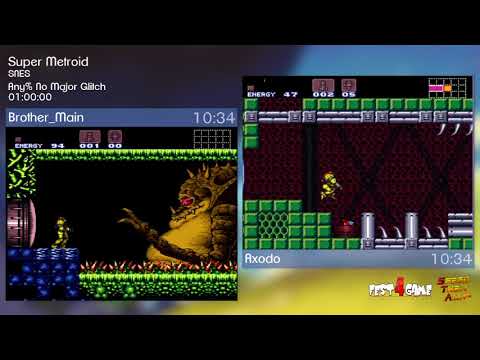 Fest4Game - Super Metroid - Any% No Major Glitch par Brother_Main et Axodo