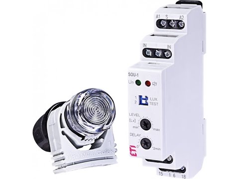 Video Releu crepuscular si intrerupatoar de scara SOU-1/230V+senzor