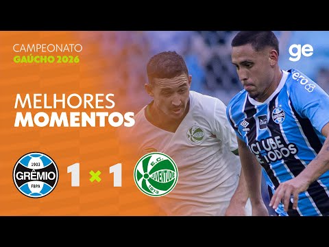 Gols e lances de Grêmio x Juventude-RS