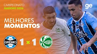 GRÊMIO 1 X 1 JUVENTUDE | MELHORES MOMENTOS | 6ª RODADA | CAMPEONATO GAÚCHO 2026 | sportv