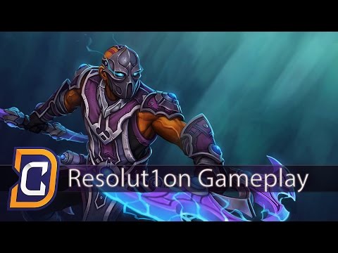 Resolut1on Anti-Mage Gameplay Ranked Match 28.06.2016
