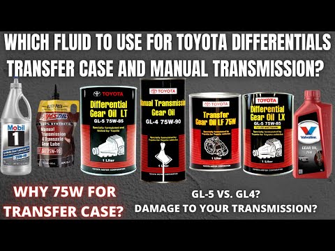Which fluid to use for Toyota Diffs,Transfer Case and Manual transmissions