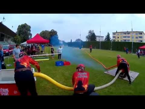 Hasiči Loštice požární útok 23.7.2016 kolo 1.