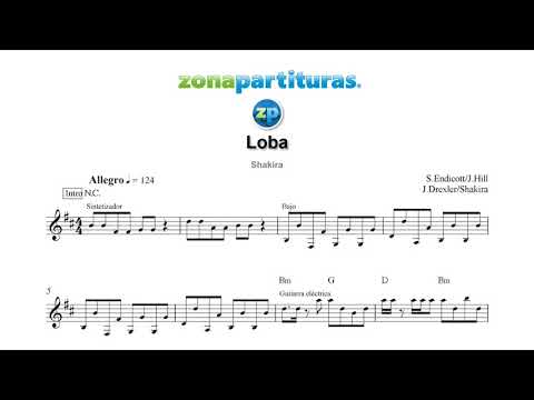 Partitura "Loba" Shakira