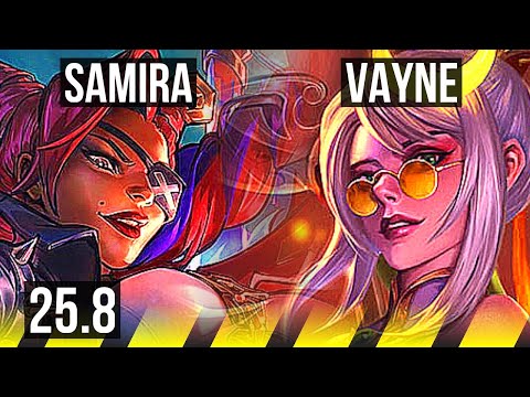 SAMIRA & Fiddlesticks vs VAYNE & Senna (ADC) | 13/0/1, Legendary | EUW Master | 25.8