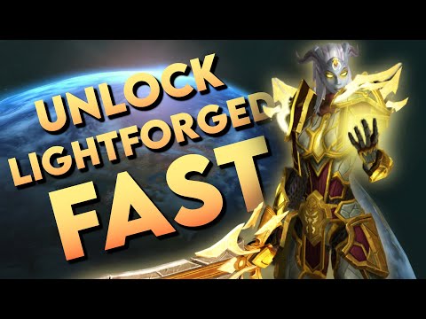 FASTEST WAY TO UNLOCK LIGHTFORGED DRAENEI | World of Warcraft Shadowlands Allied Race Unlock Guide