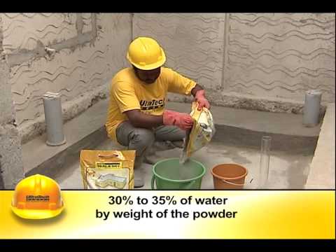 Water proofing of concrete