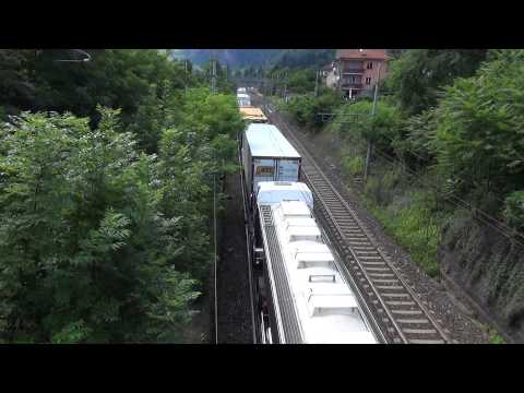 ROLA RALPIN IN TRANSITO RIPRESA DALL'ALTO A VARZO (VB) 27 - 6 - 2015.