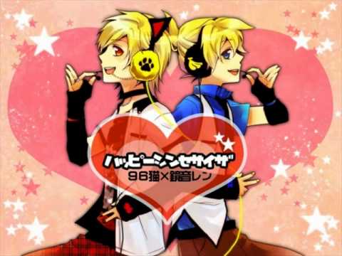 96neko and Kagamine Len Happy Synthesizer