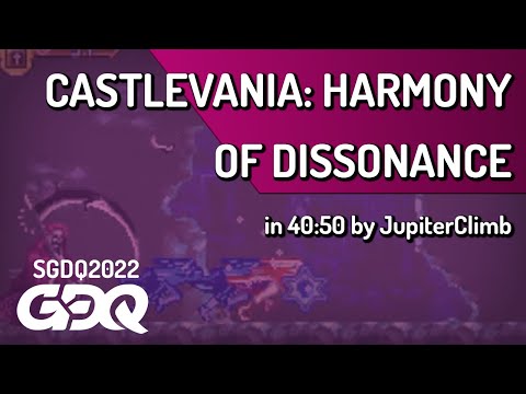 Castlevania: Harmony of Dissonance by JupiterClimb in 40:50 - Summer Games Done Quick 2022