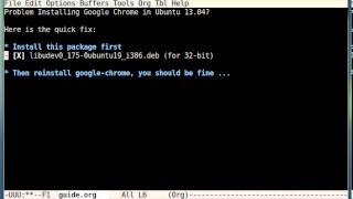 preview picture of video 'Problem Installing Google Chrome in Ubuntu 13.04 [Solved]'