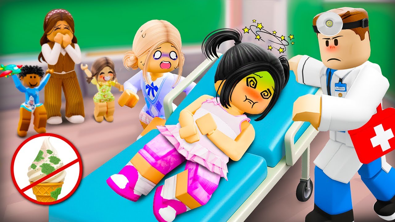 Daisy Got Food Poisoning At School... ✨Roblox Family Roleplay✨