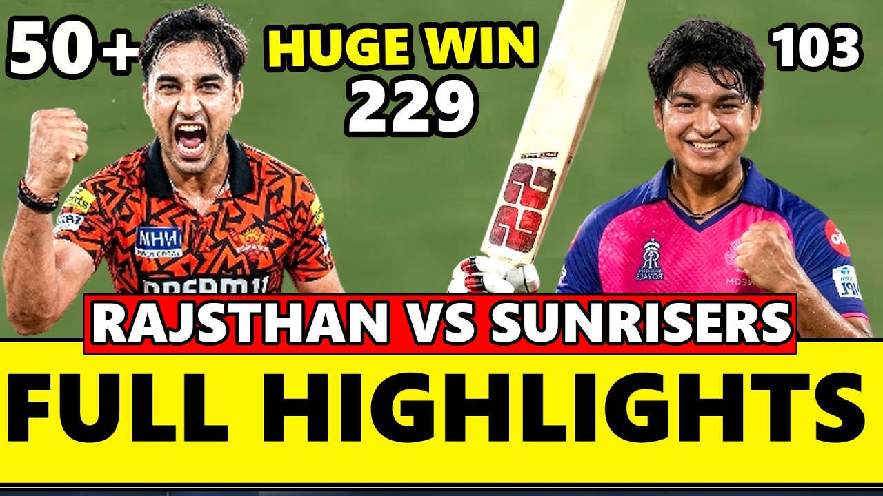 Sunrisers Hyderabad vs Rajasthan Royals Highlights IPL Match 36th 2026 | RR VS SRH