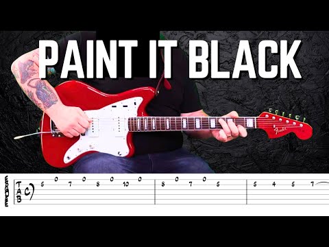 Paint It Black Guitar Lesson | The Rolling Stones Guitar Tutorial | Free Tabs & Full Breakdown