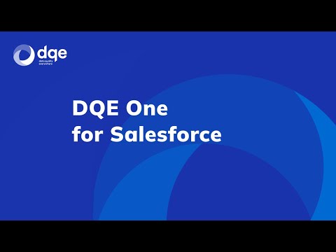 [ENG] DQE One for Salesforce Demo