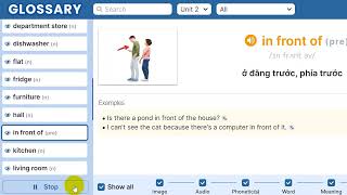 Glossary Unit 2 - Tiếng Anh 6 Global success