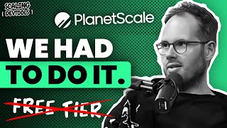 Sam Lambert, CEO of PlanetScale: dropping the free tier was a great decision