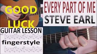 EVERY PART OF ME - STEVE EARLE fingerstyle GUITAR LESSON