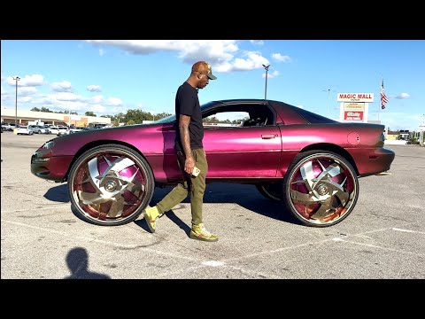 FarmerBoi's Outrageous Chevy Camaro T-Top on Gold 32" DUB WU Floaters