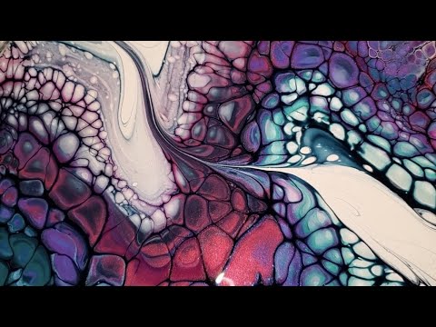 280 - #Bloom Negative Space #Swipe | #acrylicpouring #sheleeart #Colourarte #PrizmPour  #Bloomswipe