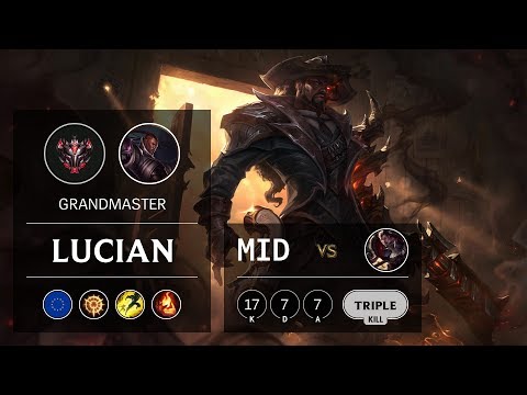 Lucian Mid vs Darius - EUW Grandmaster Patch 10.1