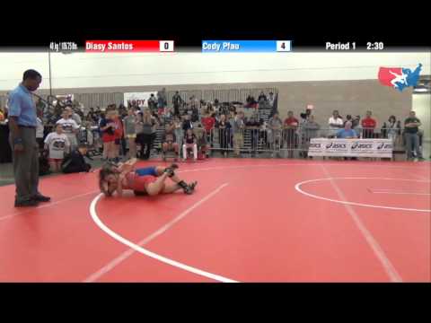 FILA Junior 48 kg / 105.75 lbs. - Diasy Santos vs. Cody Pfau